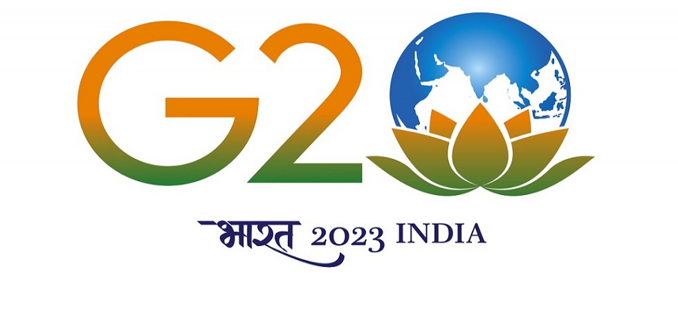 Logotip G20 2023, ki ga je predstavil cenjeni predsednik vlade Narendra Modi 8. 11. 2022 ob prevzemu predsedovanja Indije G20 za leto 2023 s 1. 12. 2022.